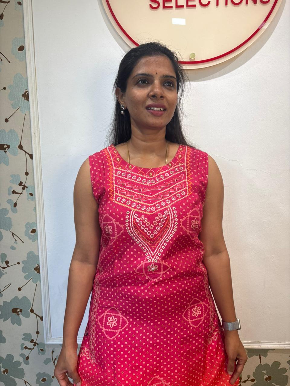 Mulchanderi Bandhani Kurta with Palazzo Pants