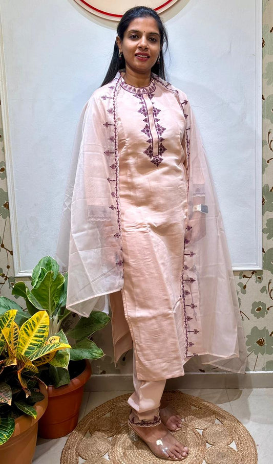 Mulchanderi 3 piece set