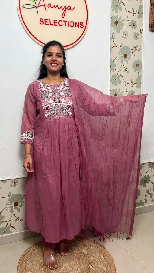Mulchanderi 3 piece set