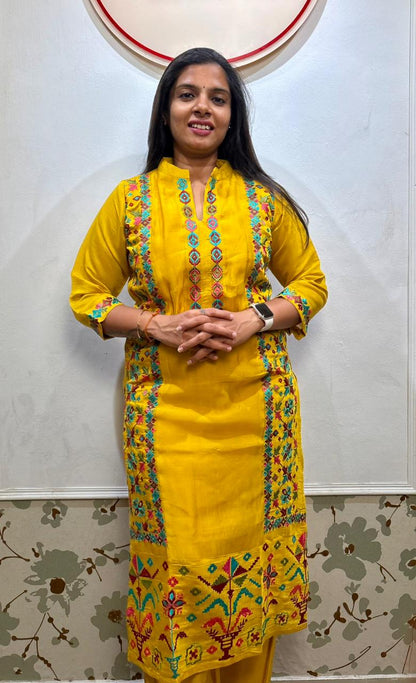 Raw silk 3 piece set
