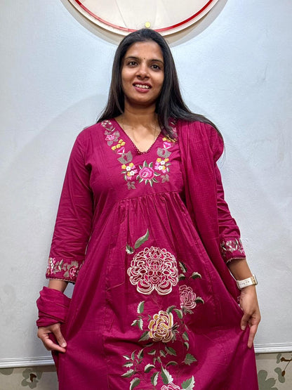 Floral cotton 3 piece set