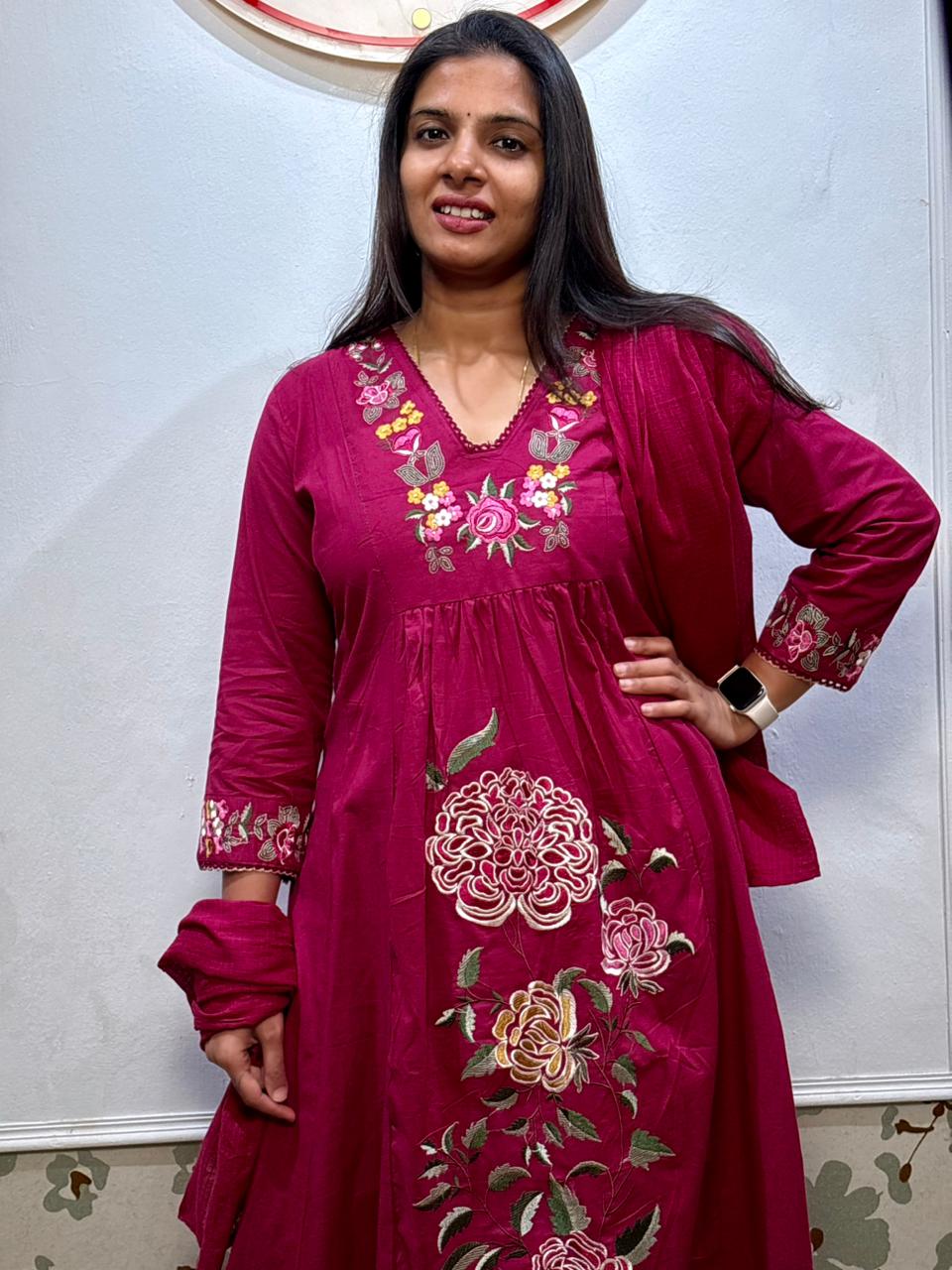 Floral cotton 3 piece set
