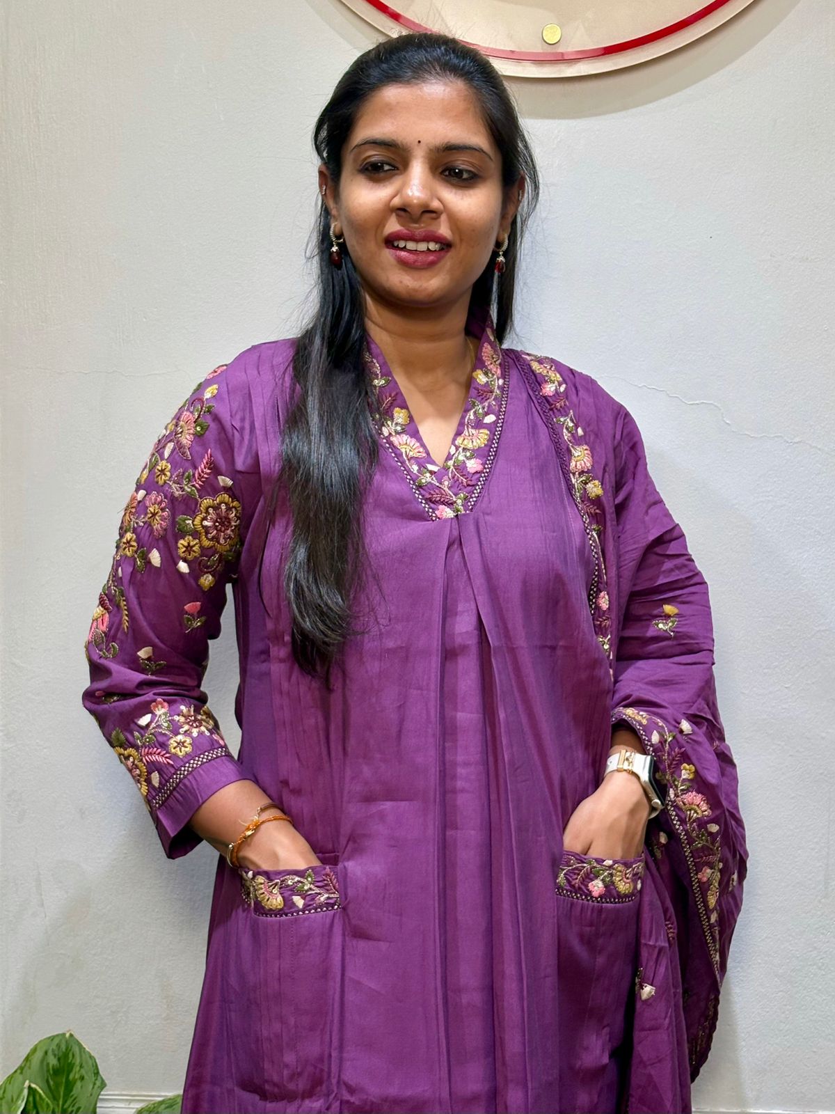Mulchanderi Festive 3 piece set