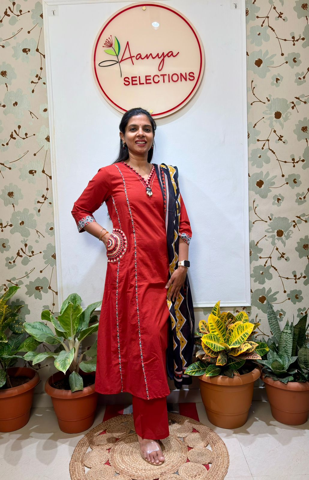 Cotton Aline kurti set