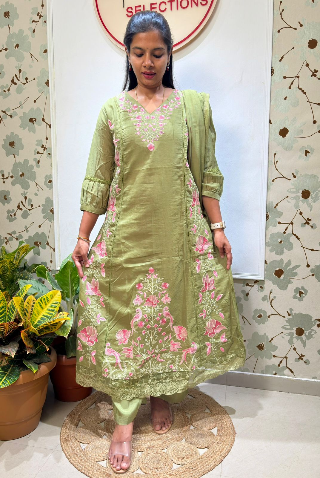 Gaji silk kurti set