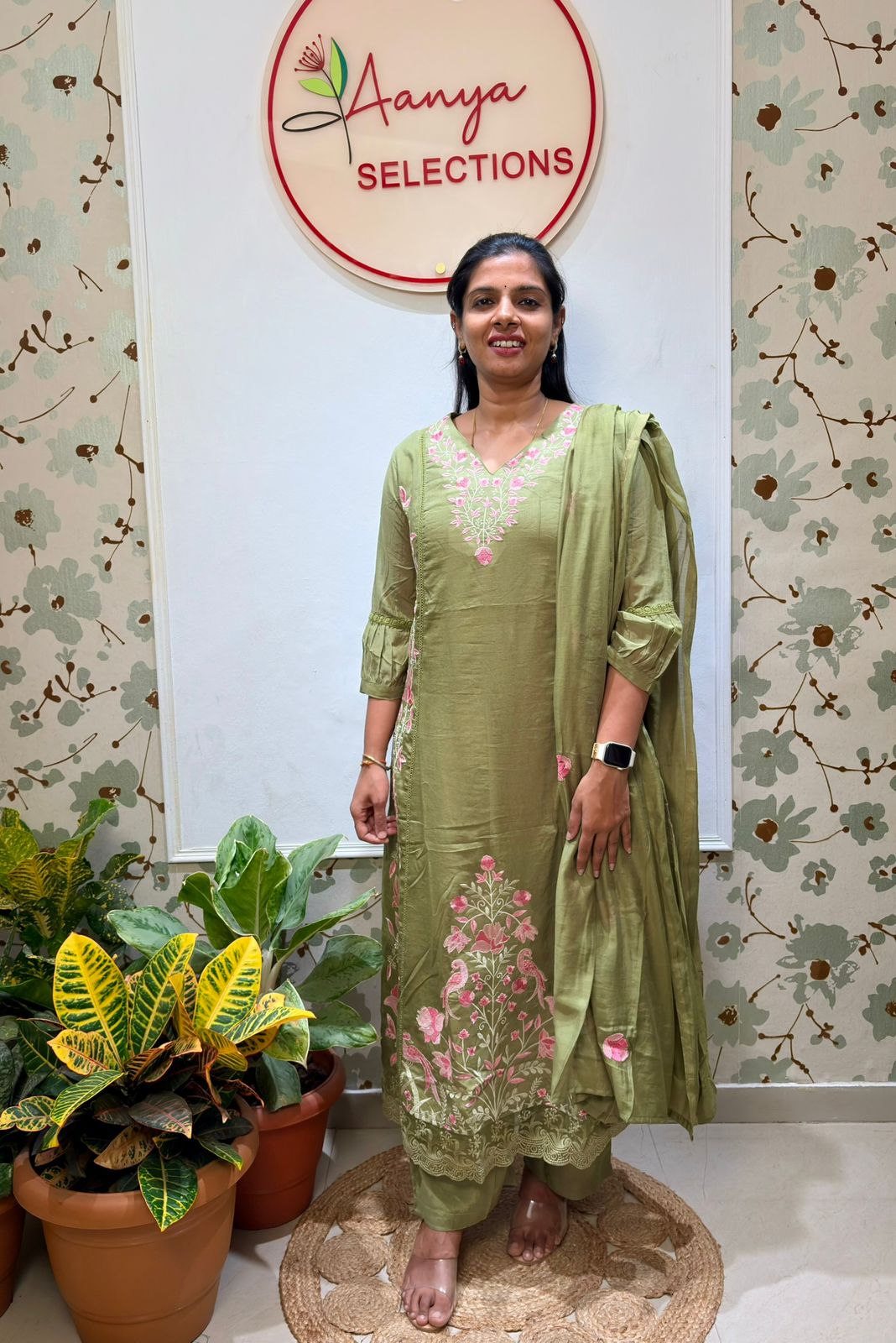 Gaji silk kurti set