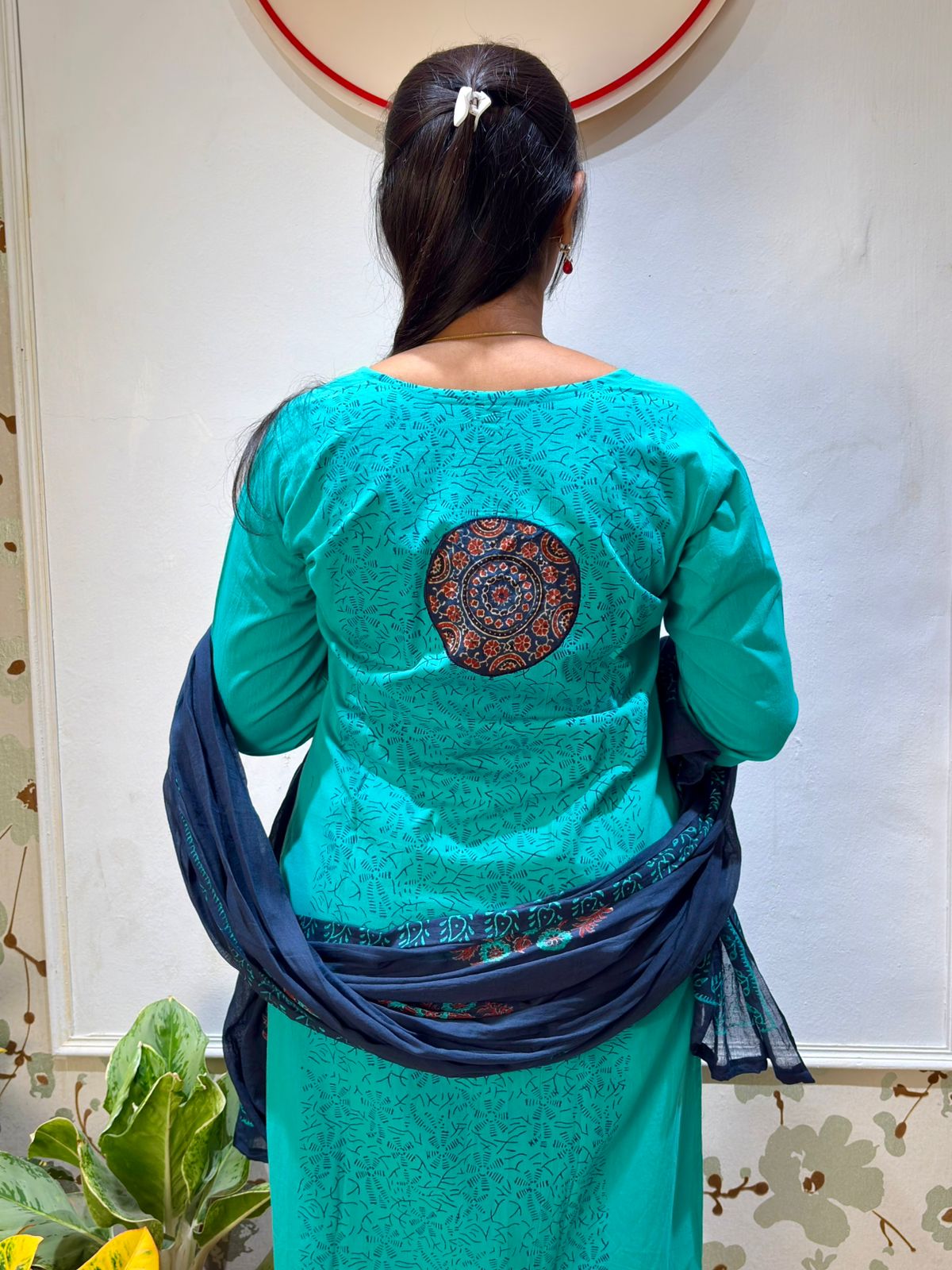 Cotton 3 piece kurti set