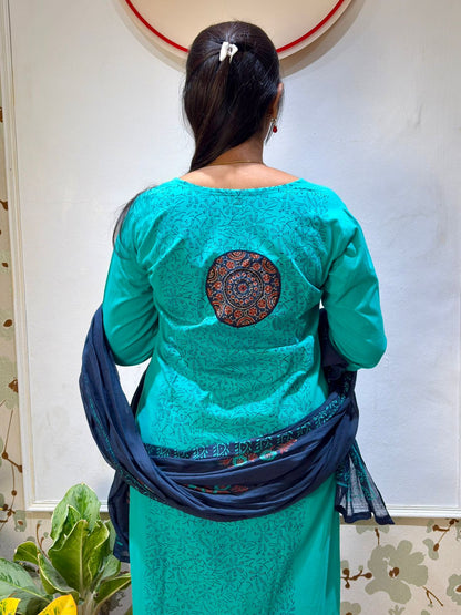 Cotton 3 piece kurti set