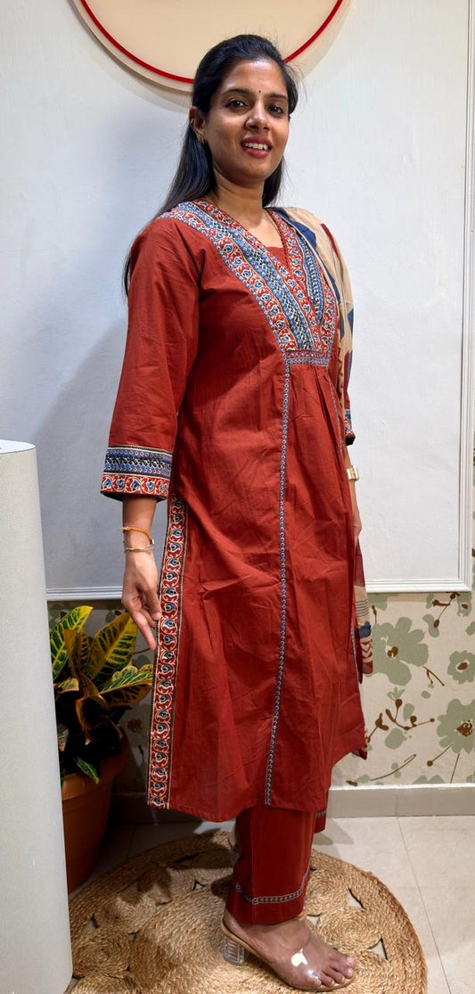 Brown Kurti set