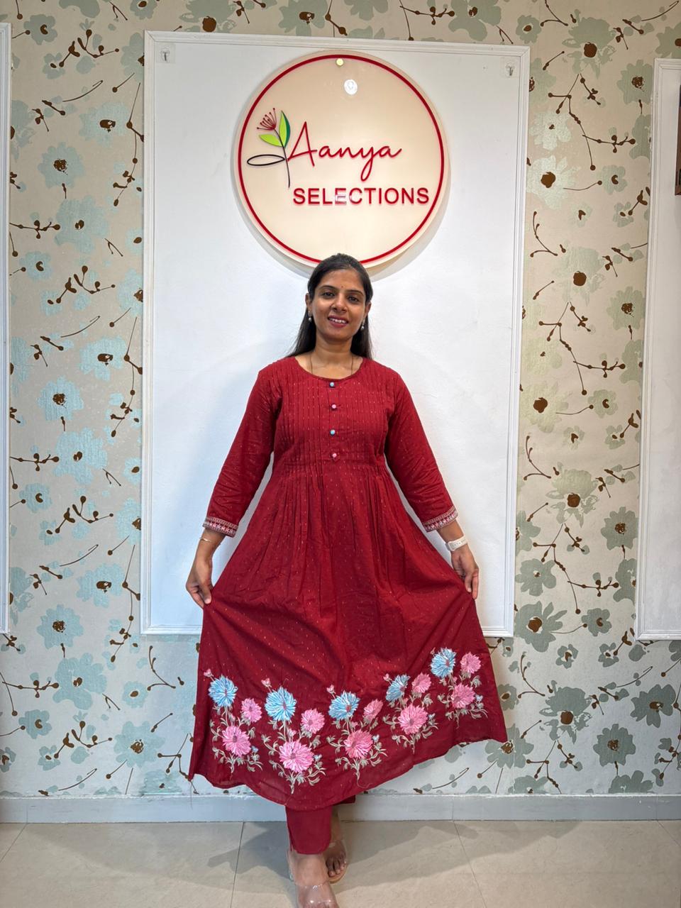 Red cotton 3 piece set