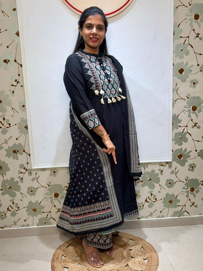 Cotton A line kurti set